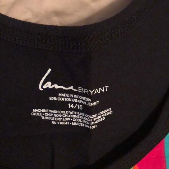 Lane Bryant tank top. Color really pops! - Picture 5 of 6